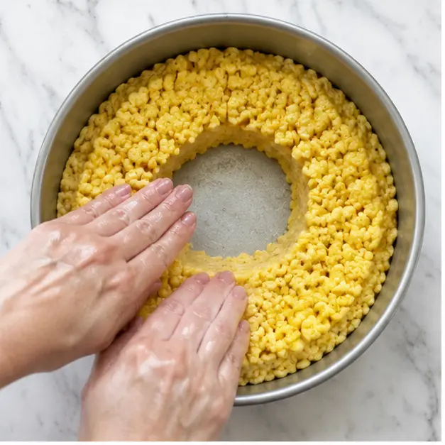 Step 1: Pressing yellow layer