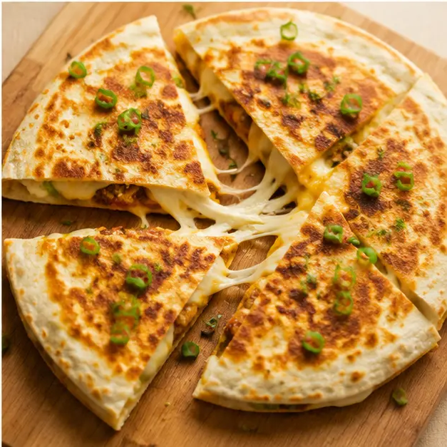 Flipping to golden-brown crisp and slicing into wedges