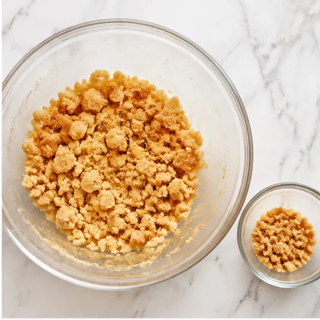 Step 2: Mix and reserve the crumb topping