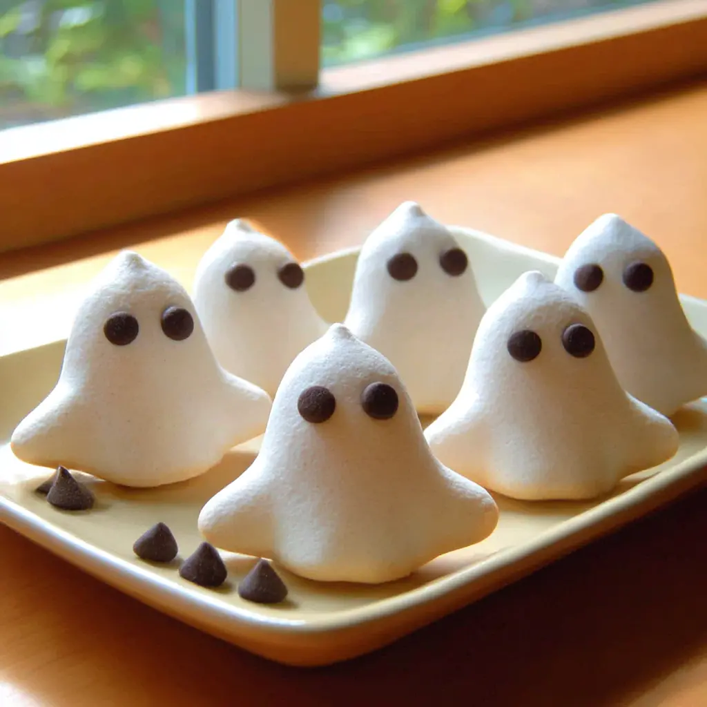 ghost meringue cookies - final presentation