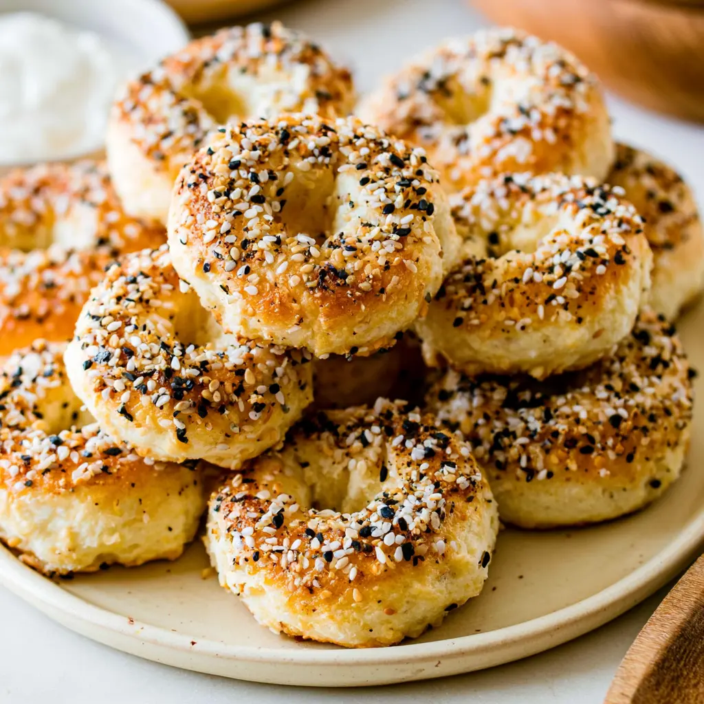 greek yogurt bagel bites - final presentation