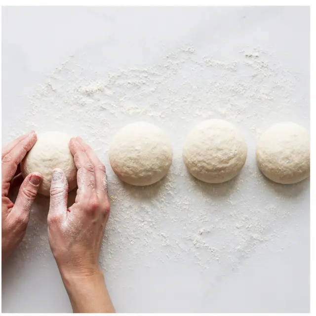 Roll portions into smooth balls
