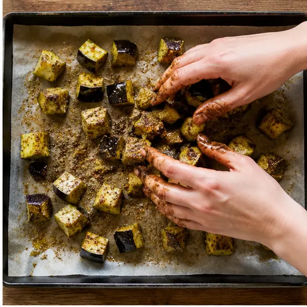 Step 2: Sprinkle the spice blend and rub it onto all sides