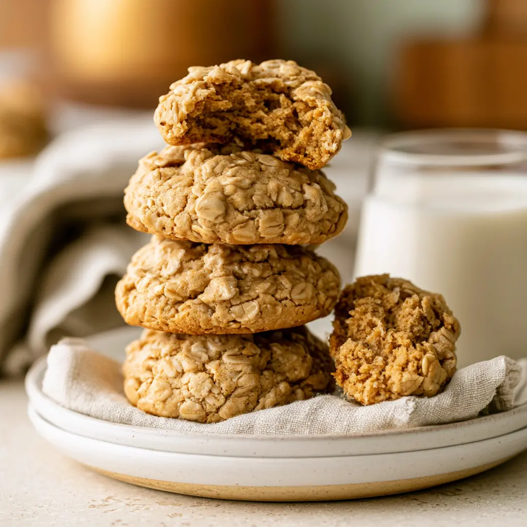 peanut butter oatmeal cookies - final presentation