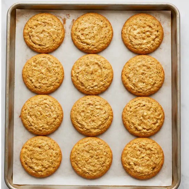 Baking until golden edges form and centers are still soft