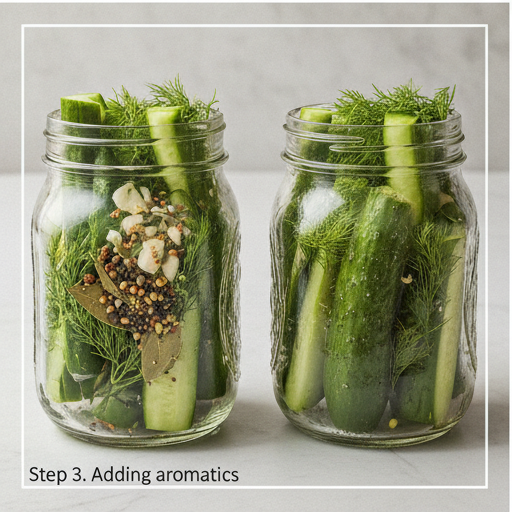 quick dill pickles - step 3