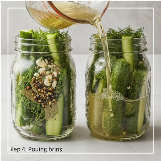 quick dill pickles - step 4