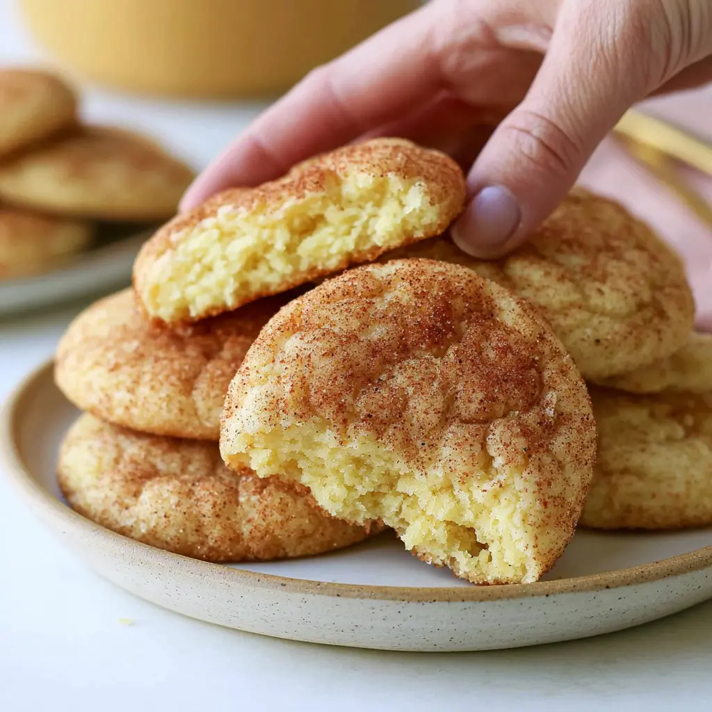 small batch snickerdoodle cookies - final presentation