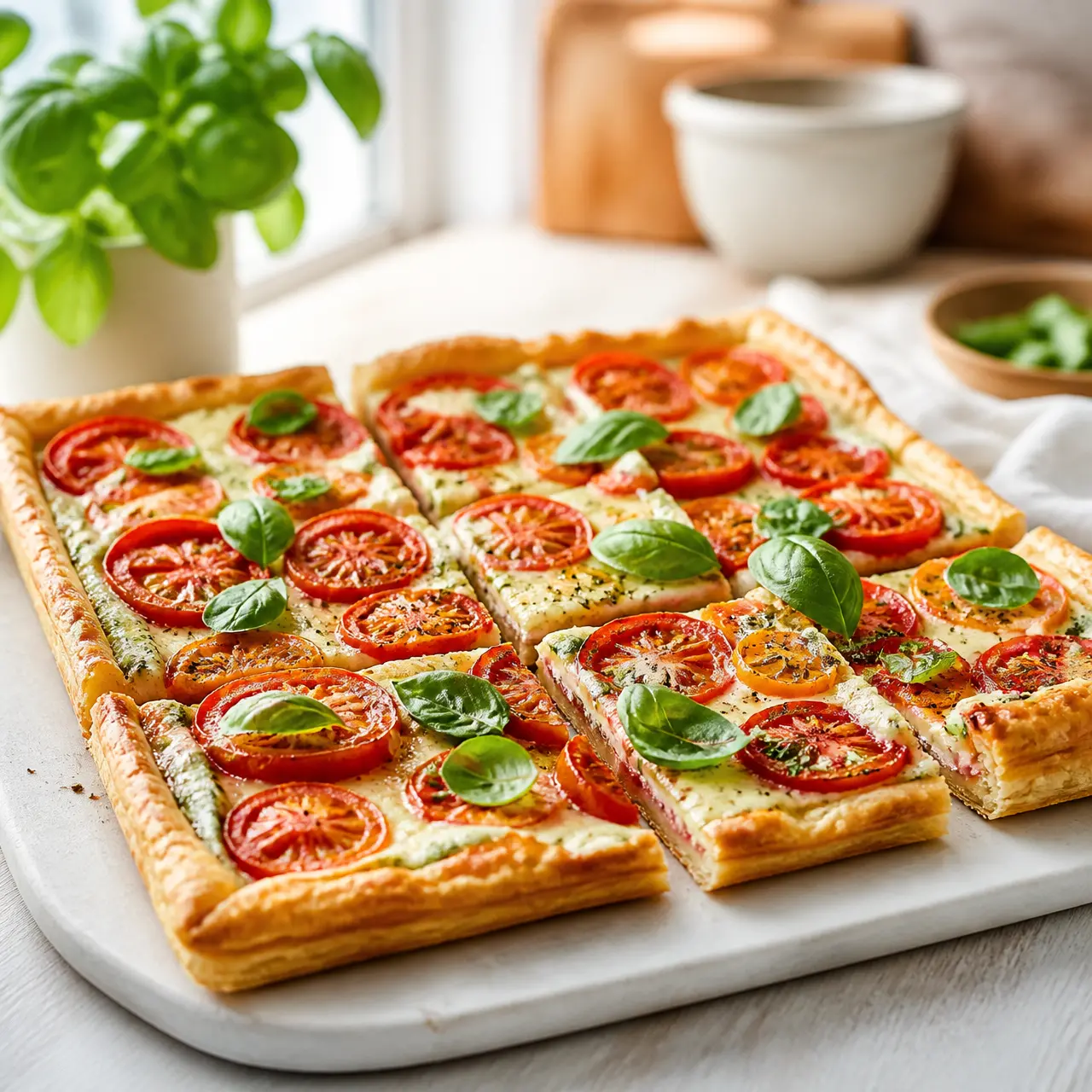 tomato tart - final presentation
