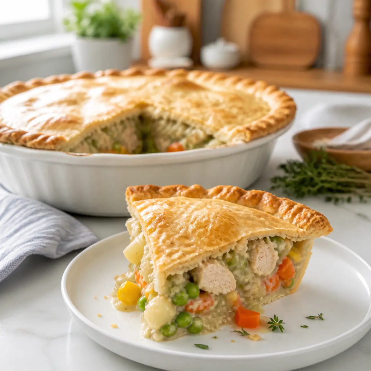 turkey pot pie - final presentation