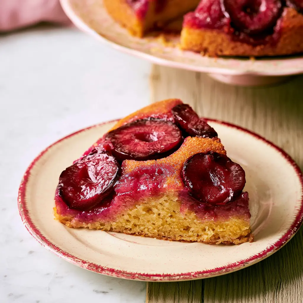 classic plum cake - final presentation
