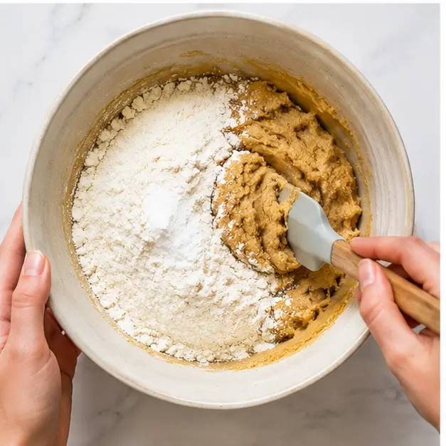 Step 3: Fold in dry ingredients