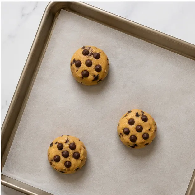 Step 4: Scoop dough balls onto baking sheet