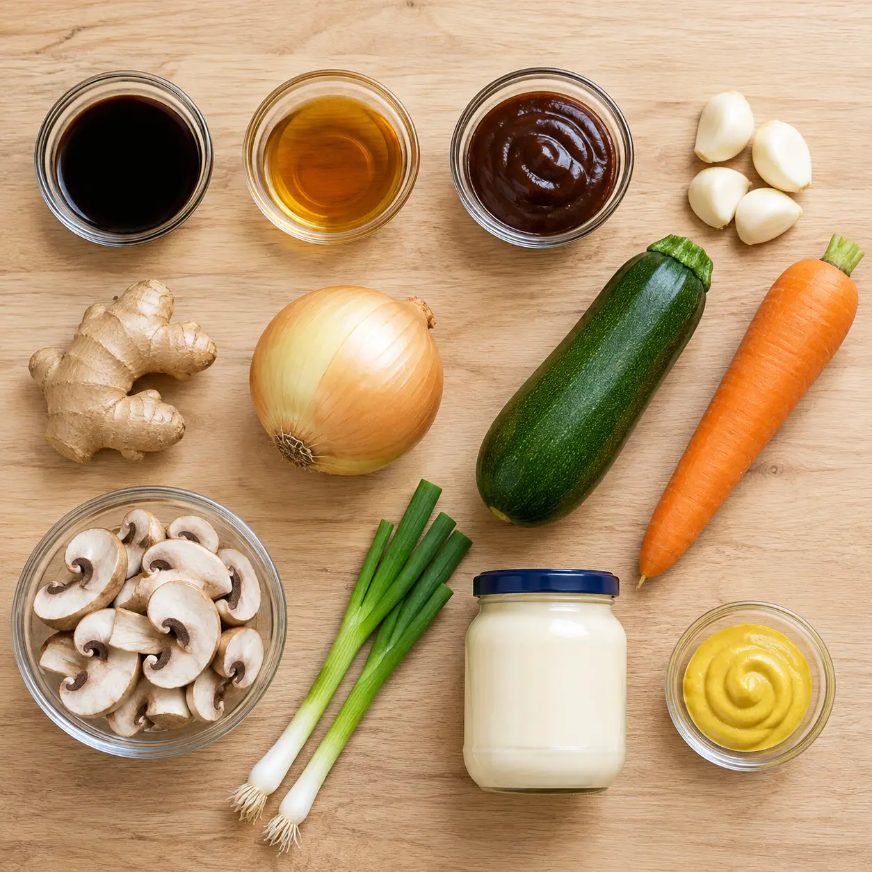hibachi chicken marinade - main ingredients